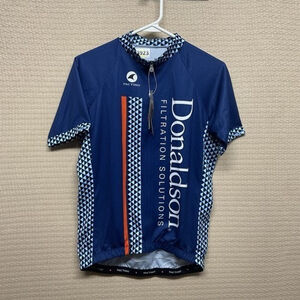 NWT Pactimo Blue 3 Pocket 1/3 Zip Short Sleeve Cycling Jersey Shirt Men Size M